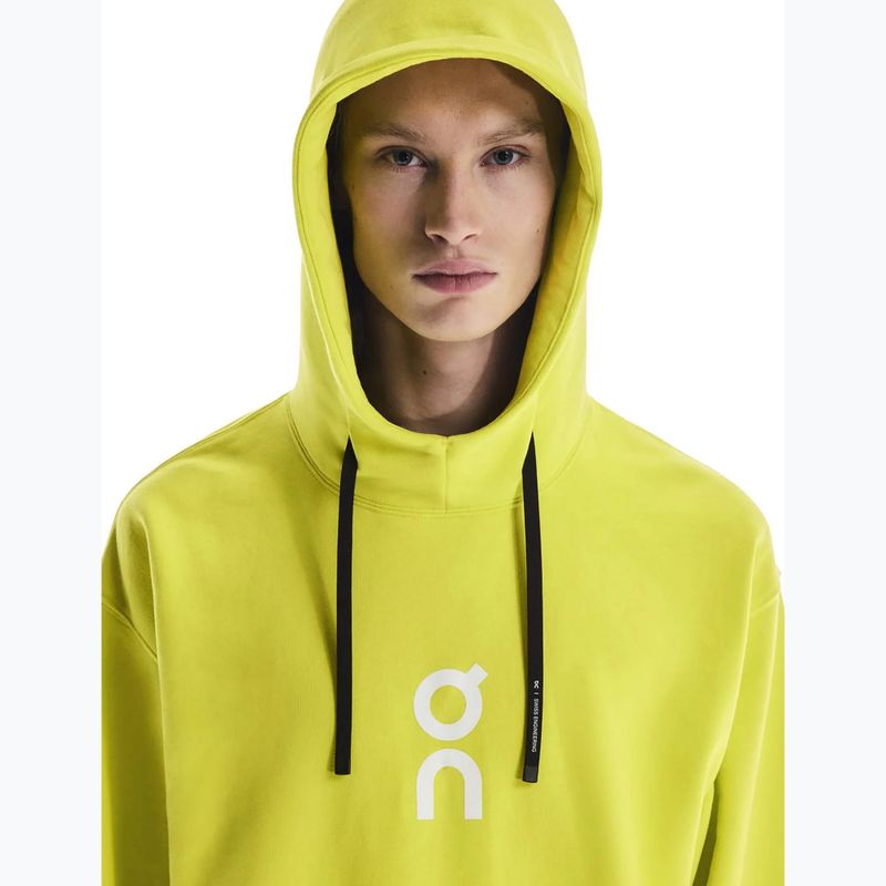 Кофта чоловіча On Running Club Hoodie lime 4