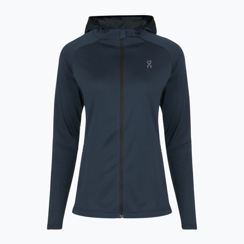 Кофта для бігу жіноча On Climate Zip Hoodie navy 2
