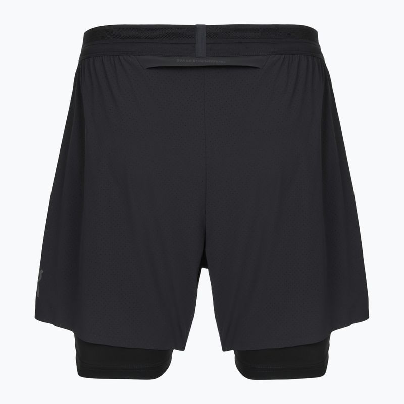 Шорти для бігу чоловічі On 5" Performance 2/1 black 2