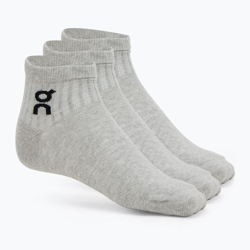 Шкарпетки On Running Logo Sock Mid 3 пари heather gray