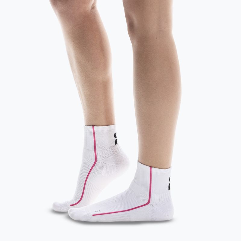 Шкарпетки On Running Court Mid white/pink 2
