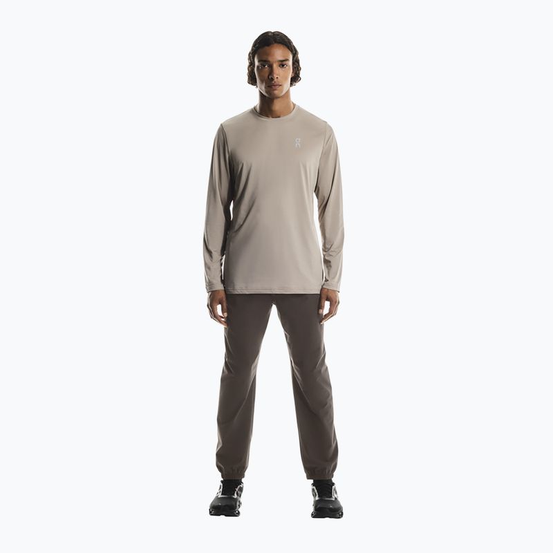 Лонгслів для бігу чоловічий On Core Long-T undyed-white 2