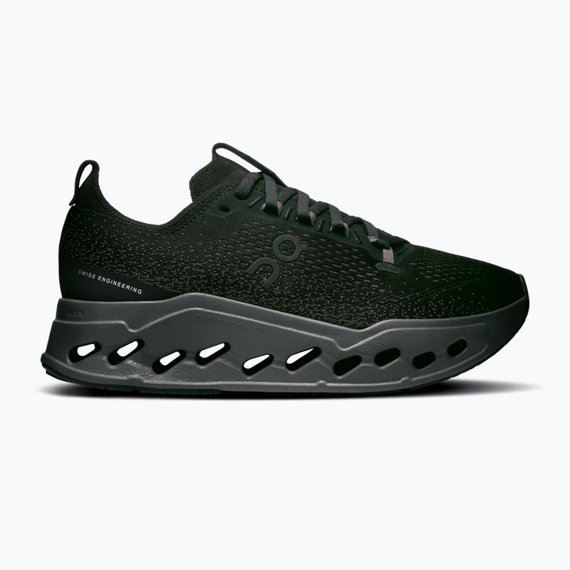 Кросівки для бігу жіночі On Cloudsurfer  Max Wide black/eclipse