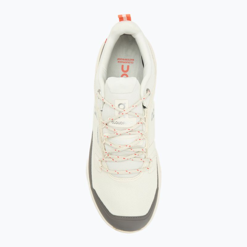 Кросівки туристичні чоловічі On Cloudrock Low Waterproof ivory/ivory 5