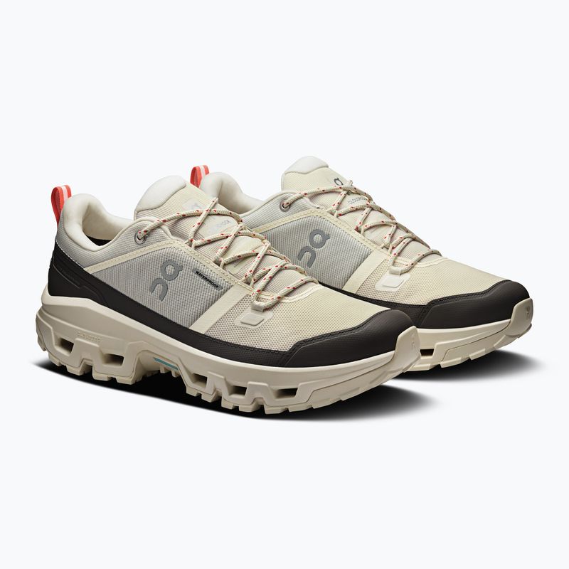 Кросівки туристичні чоловічі On Cloudrock Low Waterproof ivory/ivory 10