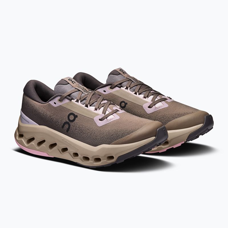 Кросівки для бігу жіночі On Cloudsurfer Trail 2 Waterproof cinder/desert 10