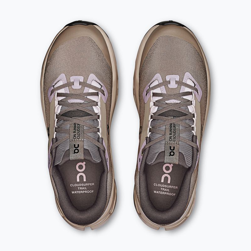 Кросівки для бігу жіночі On Cloudsurfer Trail 2 Waterproof cinder/desert 13