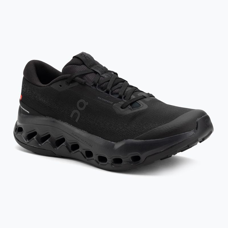 Кросівки для бігу чоловічі On Cloudsurfer Trail 2 Waterproof black/black