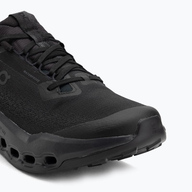 Кросівки для бігу чоловічі On Cloudsurfer Trail 2 Waterproof black/black 7