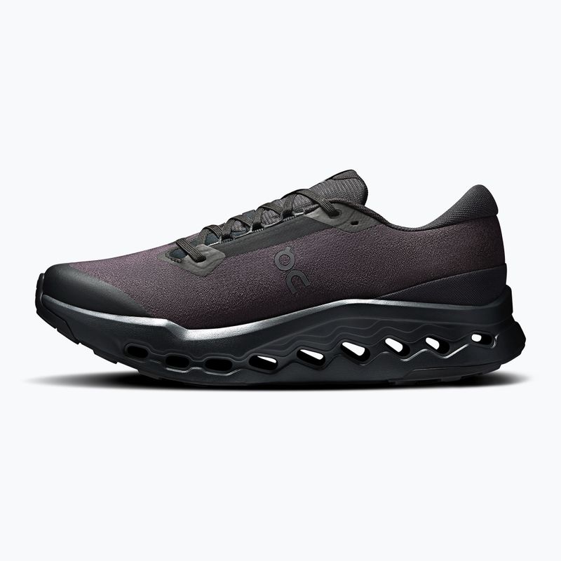 Кросівки для бігу чоловічі On Cloudsurfer Trail 2 Waterproof black/black 9