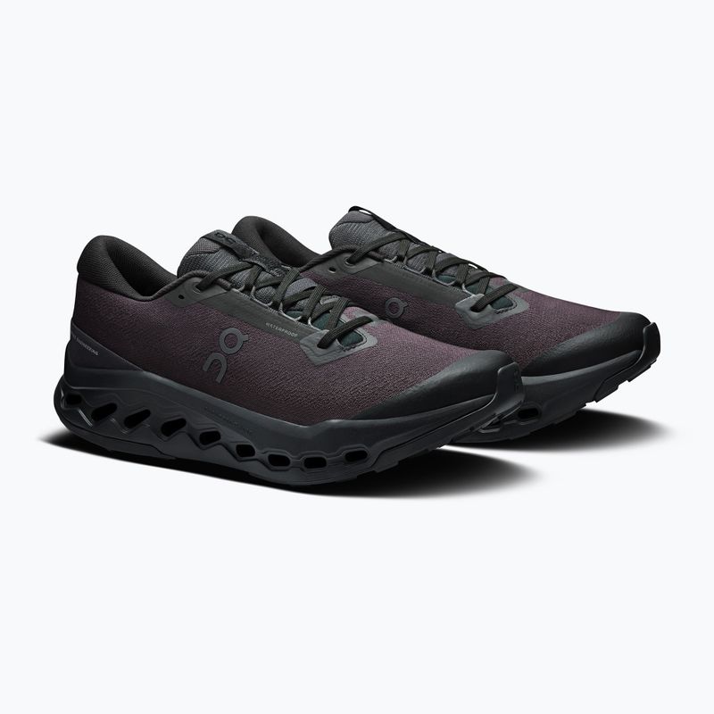 Кросівки для бігу чоловічі On Cloudsurfer Trail 2 Waterproof black/black 10