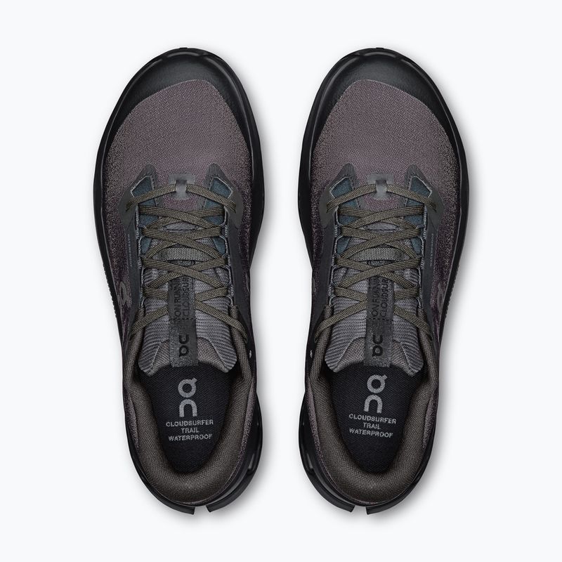 Кросівки для бігу чоловічі On Cloudsurfer Trail 2 Waterproof black/black 13