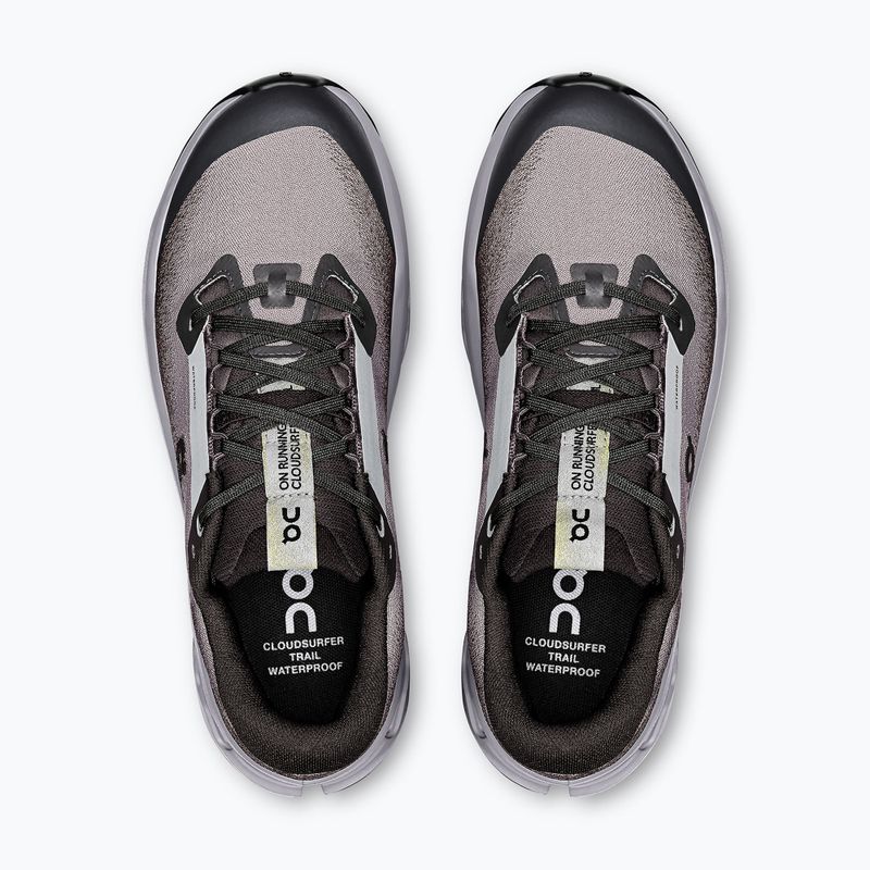 Кросівки для бігу жіночі On Cloudsurfer Trail 2 Waterproof black/lilac 6