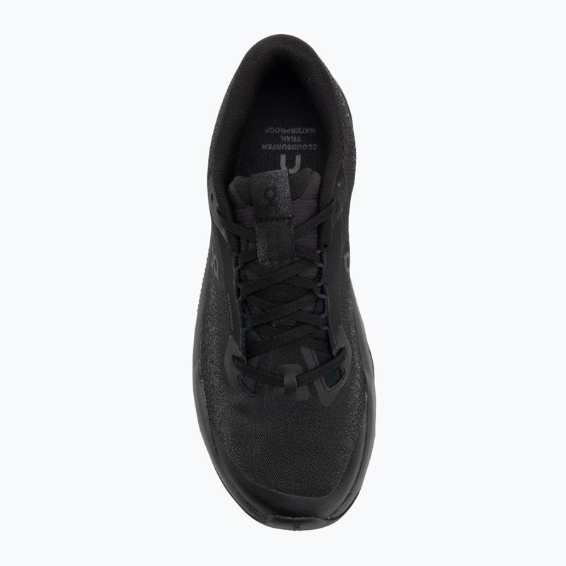 Кросівки для бігу жіночі On Cloudsurfer Trail 2 Waterproof black/black 5