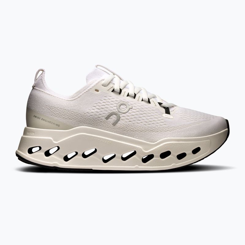 Кросівки для бігу жіночі On Cloudsurfer  Max Wide white/white