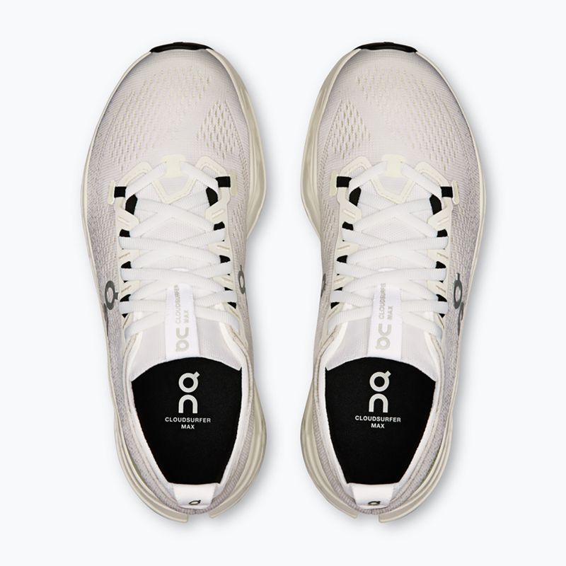 Кросівки для бігу жіночі On Cloudsurfer  Max Wide white/white 5