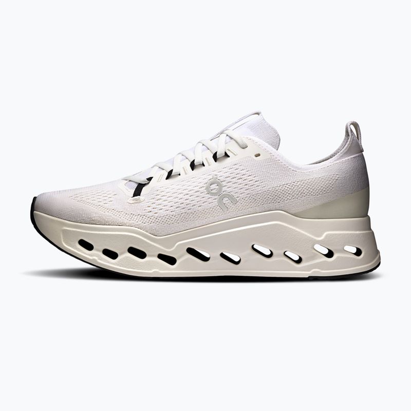 Кросівки для бігу чоловічі On Cloudsurfer  Max Wide white/white 9