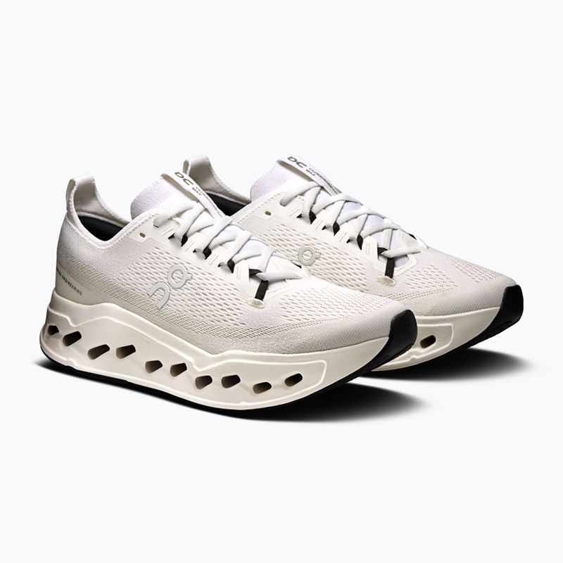 Кросівки для бігу чоловічі On Cloudsurfer  Max Wide white/white 10