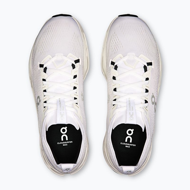 Кросівки для бігу чоловічі On Cloudsurfer  Max Wide white/white 12