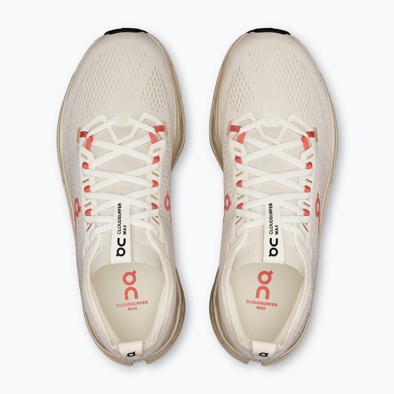 Кросівки для бігу чоловічі On Cloudsurfer Max ivory/salmon 6