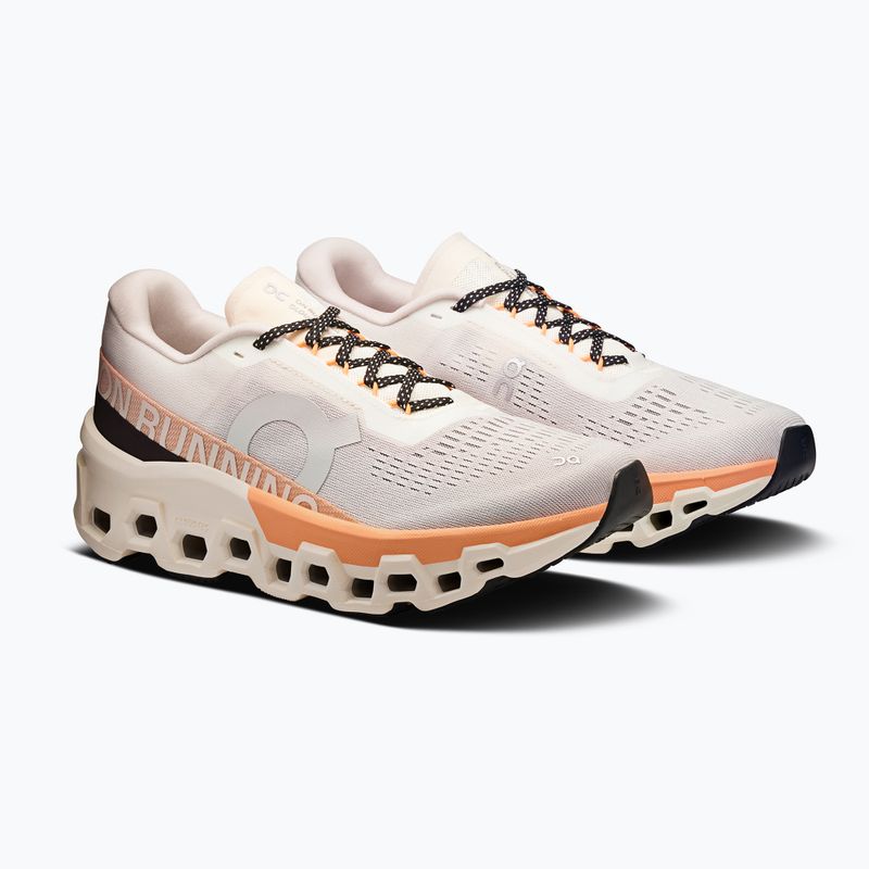 Кросівки для бігу жіночі On Cloudmonster 2 ivory/tangerine 10
