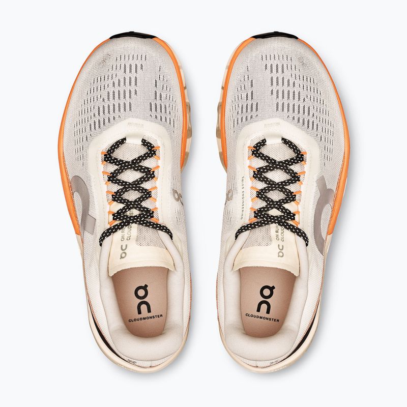 Кросівки для бігу жіночі On Cloudmonster 2 ivory/tangerine 13