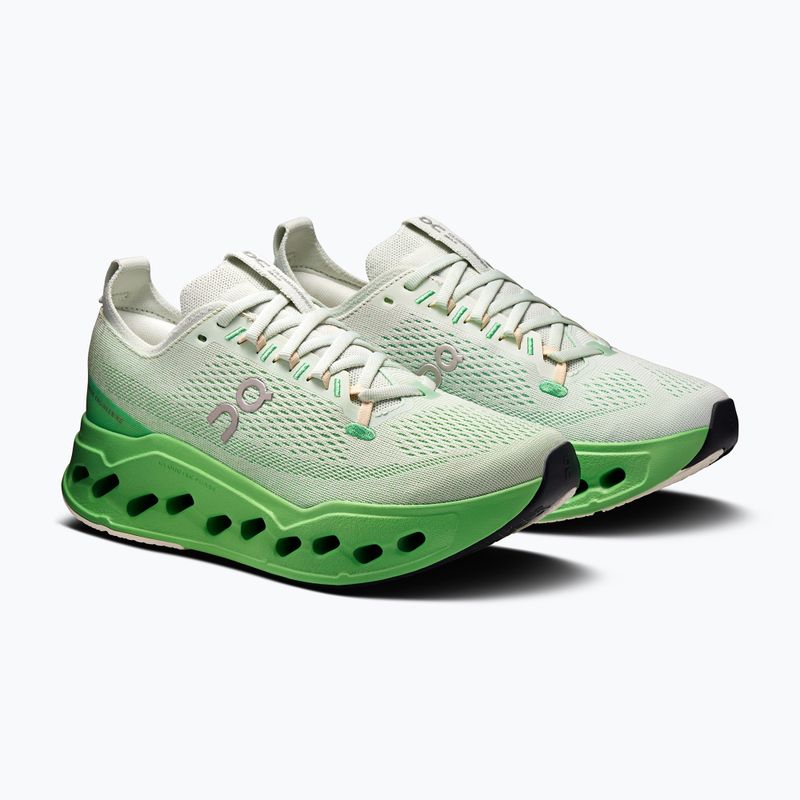 Кросівки для бігу жіночі On Cloudsurfer Max mineral/honeydew 10