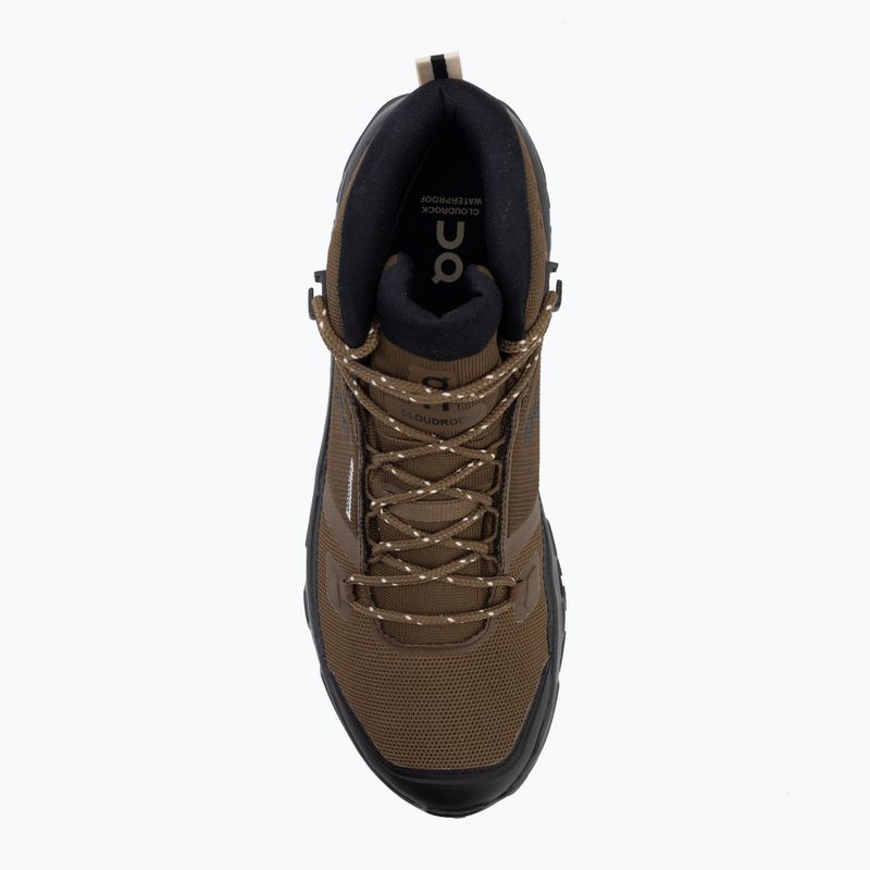 Черевики туристичні чоловічі On Cloudrock Mid Waterproof earth/black 5