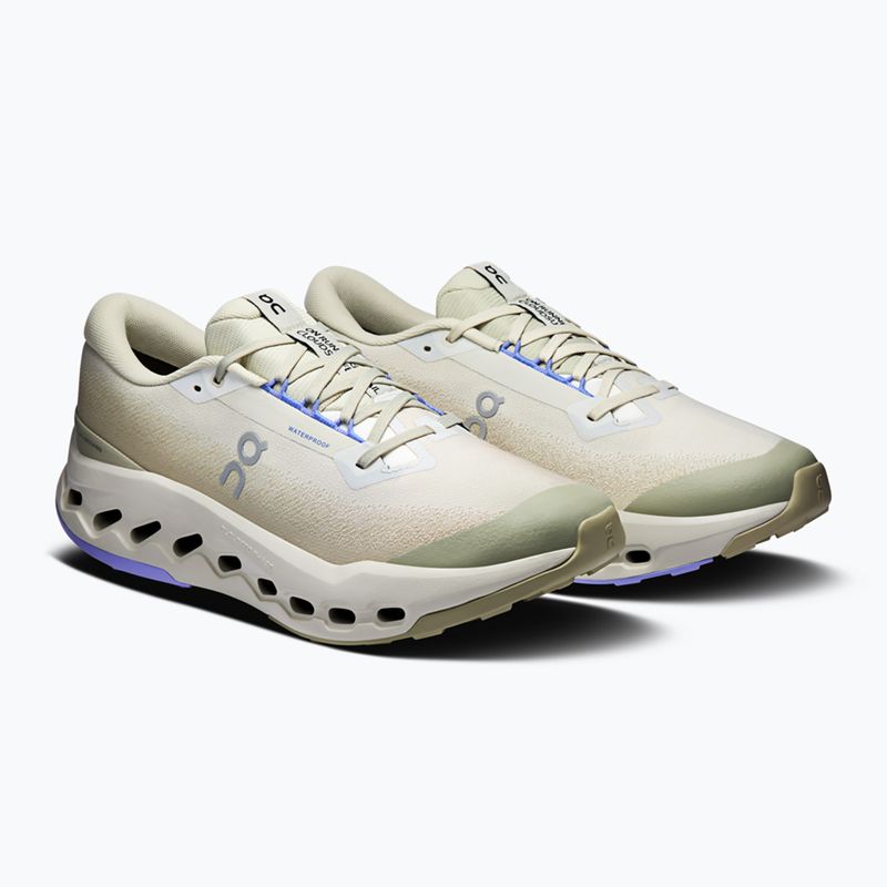 Кросівки для бігу чоловічі On Running Cloudsurfer Trail 2 Waterproof ghost/chalk 3