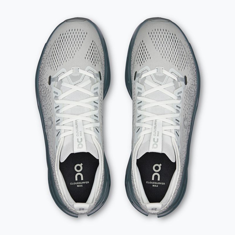 Кросівки для бігу чоловічі On Cloudsurfer Max iceberg/olive 6