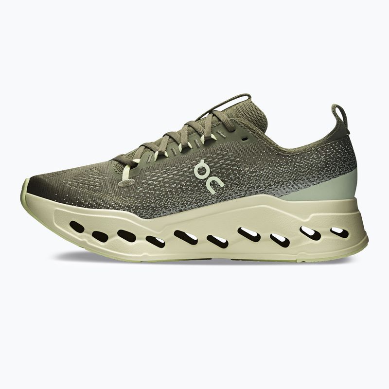 Кросівки для бігу чоловічі On Cloudsurfer Max olive/seedling 2