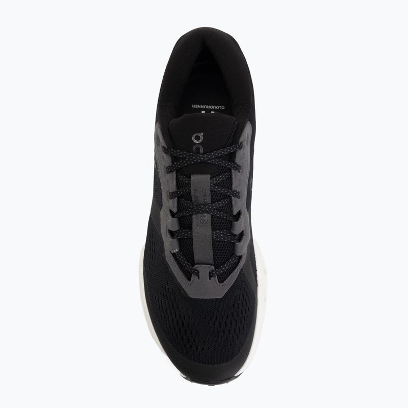 Чоловічі бігові кросівки On Cloudrunner 3 black/ivory 5