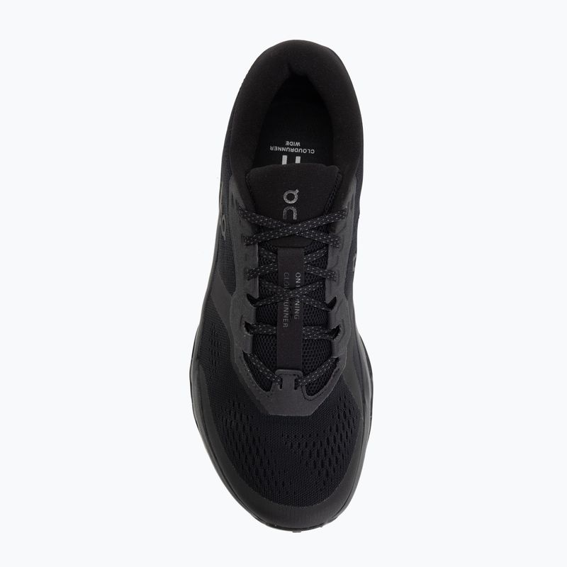 Чоловічі бігові кросівки On Cloudrunner 3 Wide black/black 5