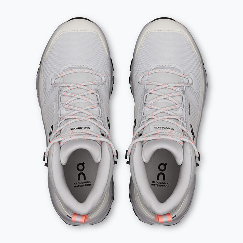 Взуття туристичне жіноче On Cloudrock Mid Waterproof glacier/alloy 3