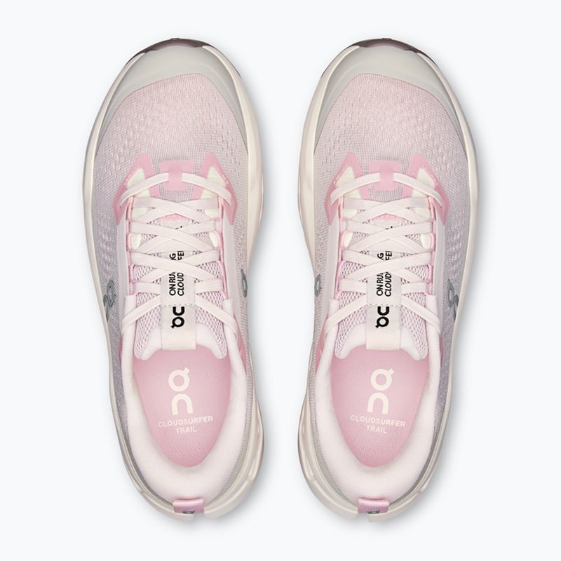 Кросівки для бігу жіночі On Running Cloudsurfer Trail 2 lily/gardenia 6