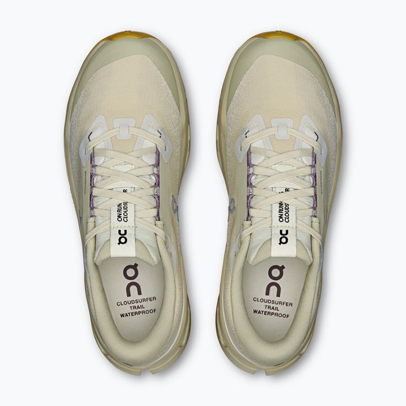 Кросівки для бігу жіночі On Running Cloudsurfer Trail 2 Waterproof ghost/chalk 6