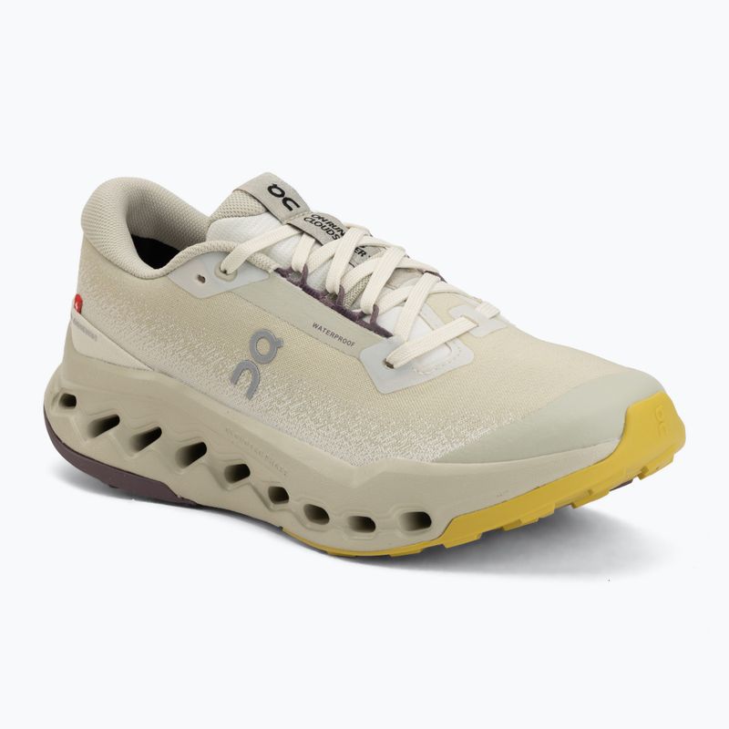 Кросівки для бігу жіночі On Running Cloudsurfer Trail 2 Waterproof ghost/chalk
