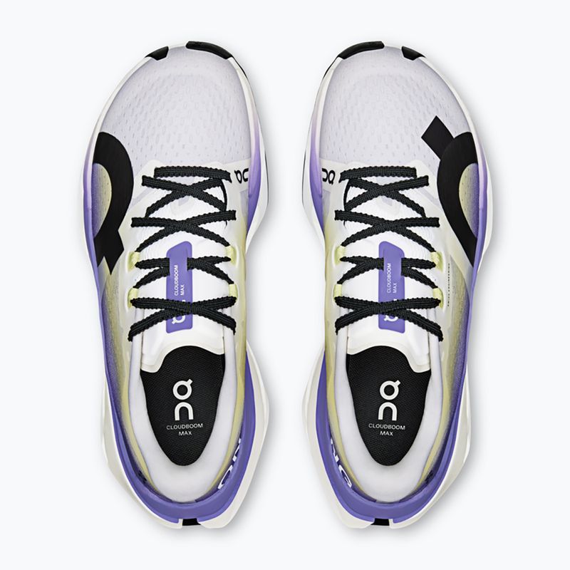 Кросівки для бігу жіночі On Cloudboom Max white/juniper 6