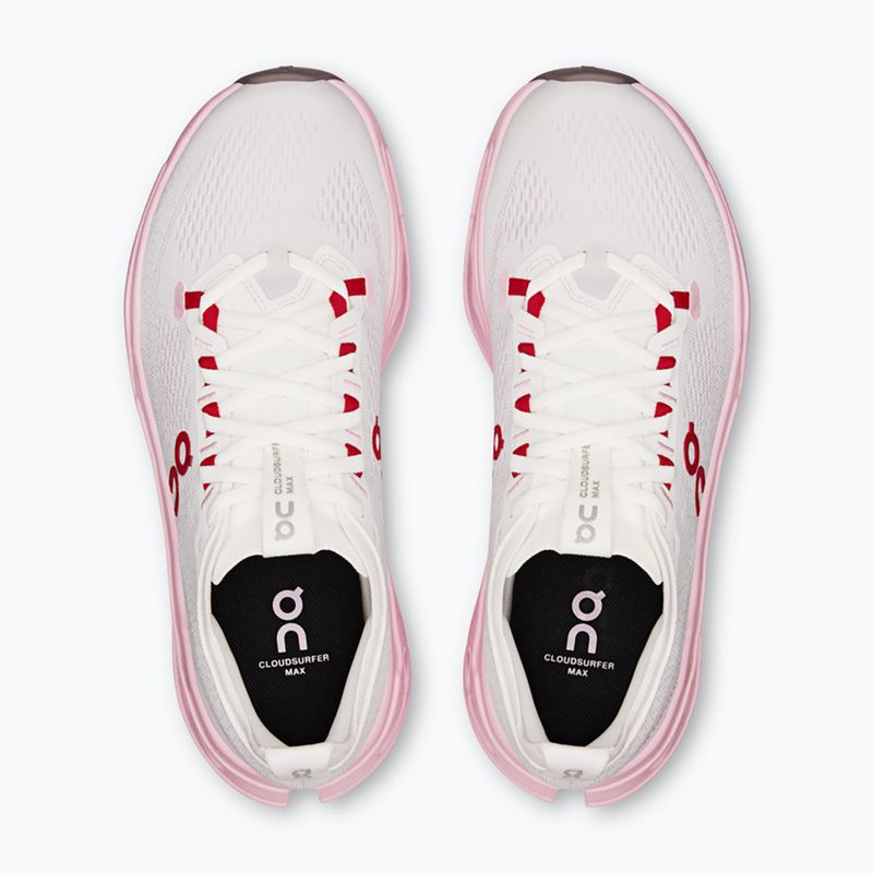 Кросівки для бігу жіночі On Cloudsurfer Max ivory/peony 6