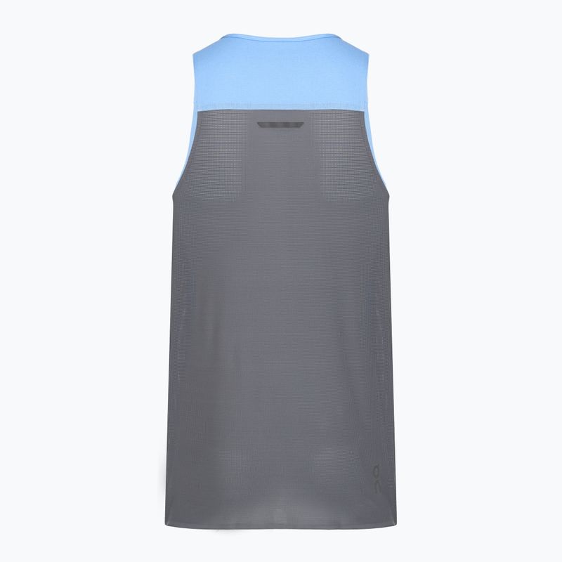 Футболка для бігу чоловіча On Performance Tank gourami/rock 2