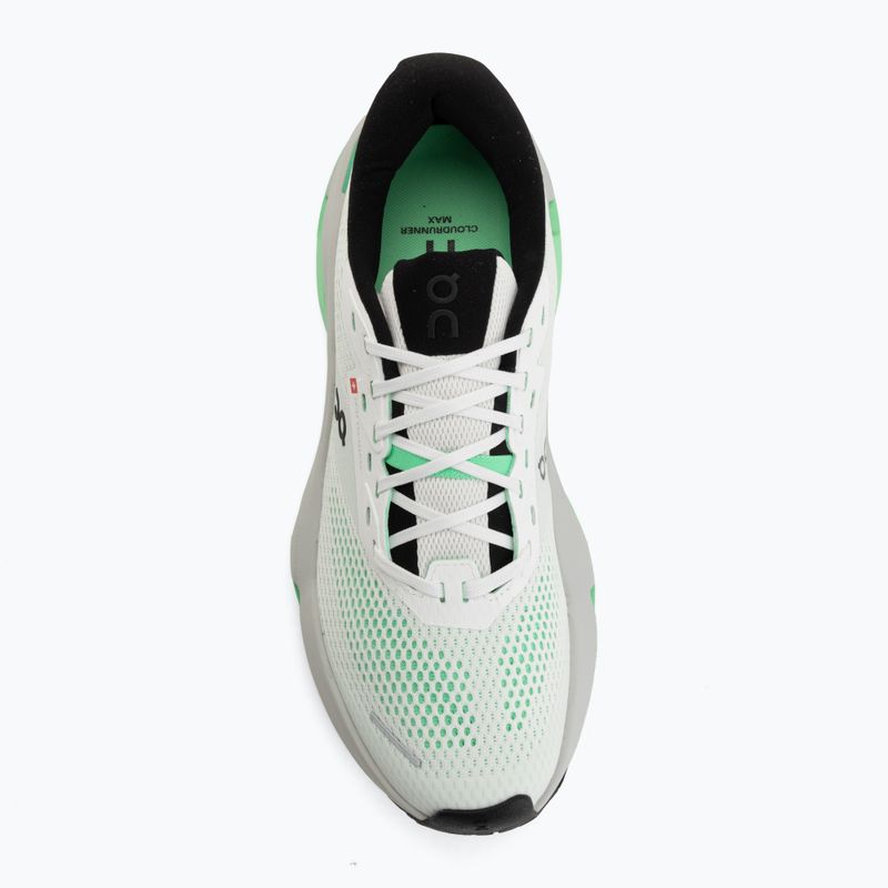 Кросівки для бігу чоловічі On Cloudrunner 3 Max white/verdite 5