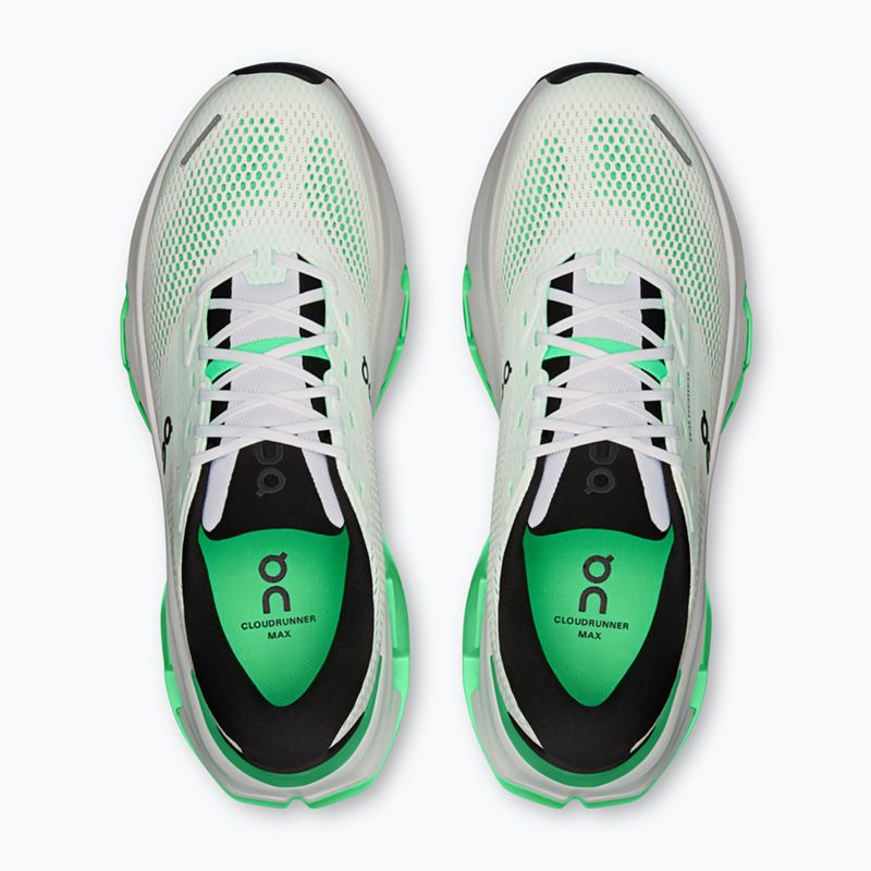 Кросівки для бігу чоловічі On Cloudrunner 3 Max white/verdite 3