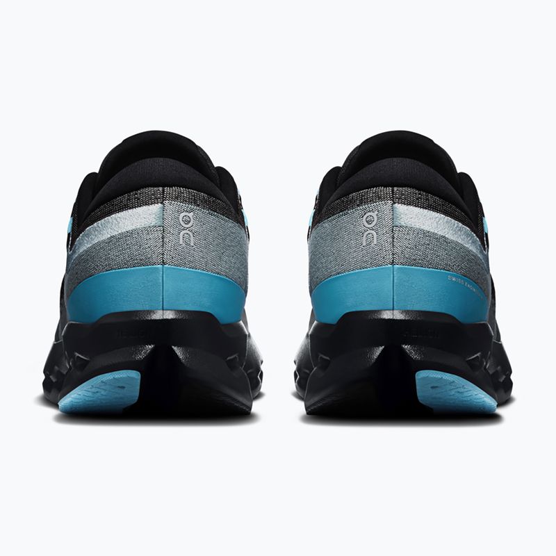 Кросівки для бігу чоловічі On Cloudsurfer 2 black/flurry 5