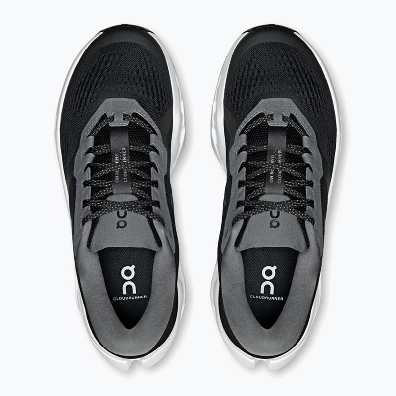 Кросівки для бігу жіночі On Cloudrunner 3 black/ivory 6
