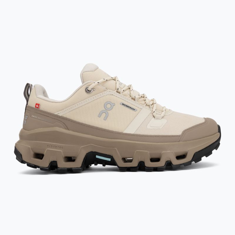 Взуття туристичне жіноче On Cloudrock Low Waterproof grain/soba 2