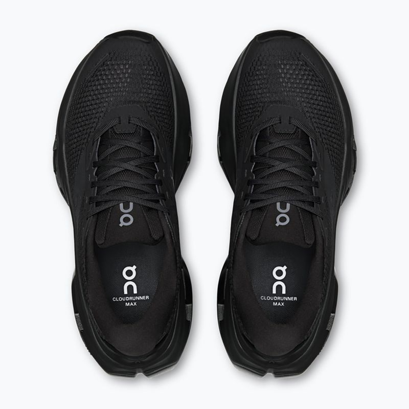 Кросівки для бігу жіночі On Cloudrunner 3 Max black/black 3