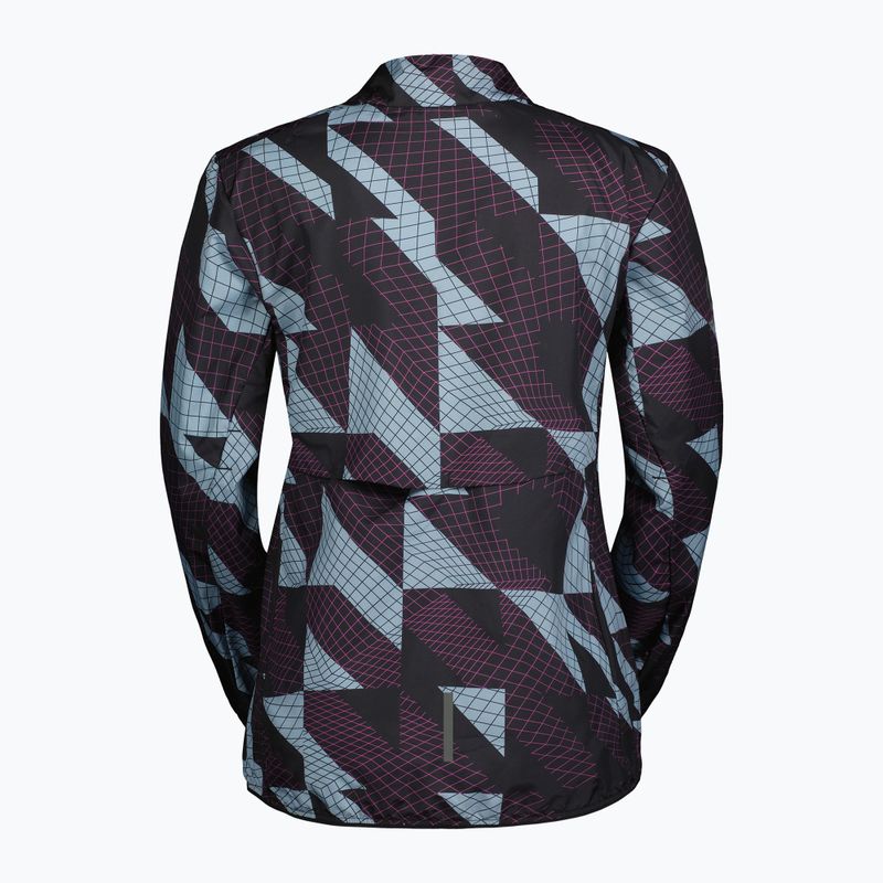 Куртка вітрозахисна жіноча SCOTT Endurance Tech Windbreaker black/morning blue 2