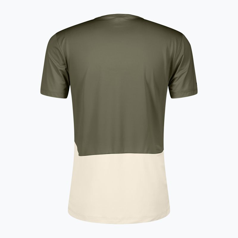 Футболка для бігу чоловіча SCOTT Endurance Tech hay green/cotton white 2