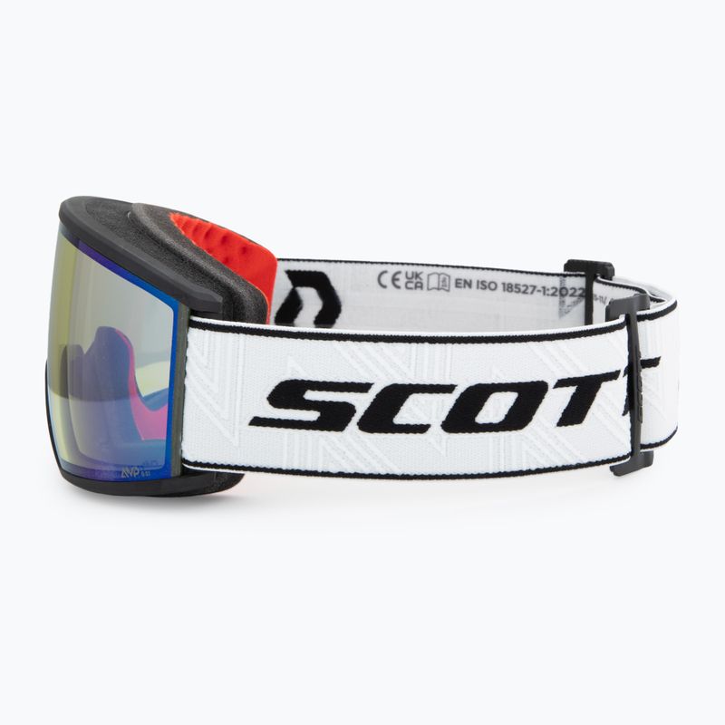 Окуляри гірськолижні SCOTT Ambit black/white/amp aurora green chrome 4