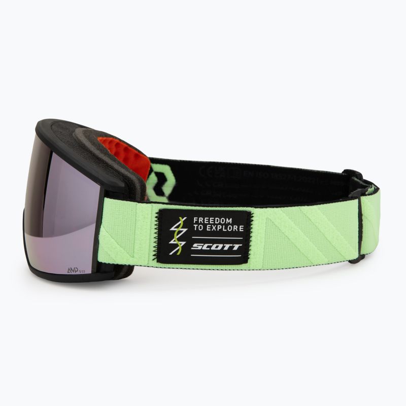 Окуляри гірськолижні SCOTT Ambit Compact glow green/amp lavender chrome 4